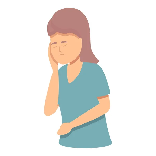 Menopause bladder icon cartoon vector. Climateric fertility - Stok Vektor