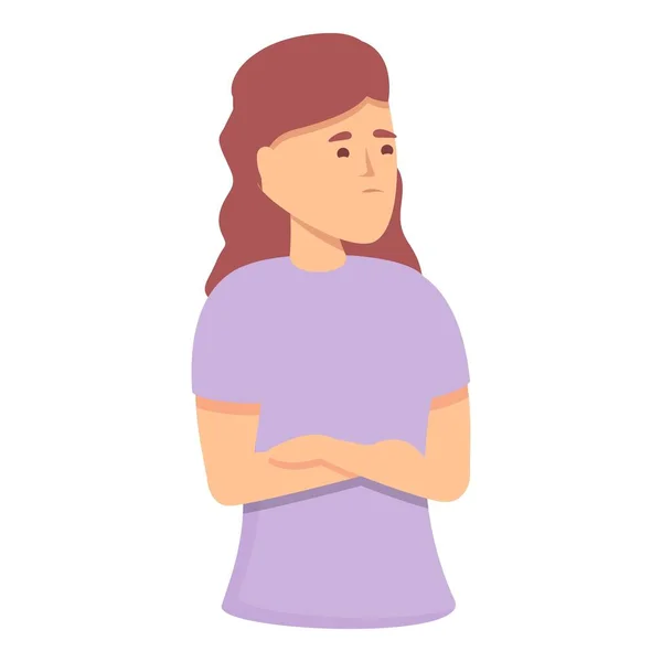 Menopause hurt icon cartoon vector. Female health — 图库矢量图片