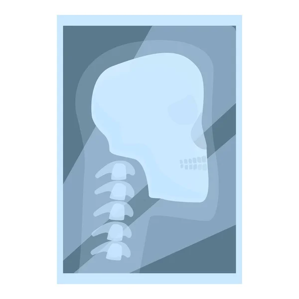 Рентгенівський значок сканування плечей мультиплікаційний вектор. Медична машина — стоковий вектор