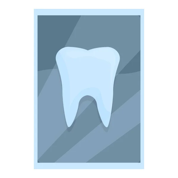 Xray tooth scan icon cartoon vector. Dentist scanner — стоковый вектор