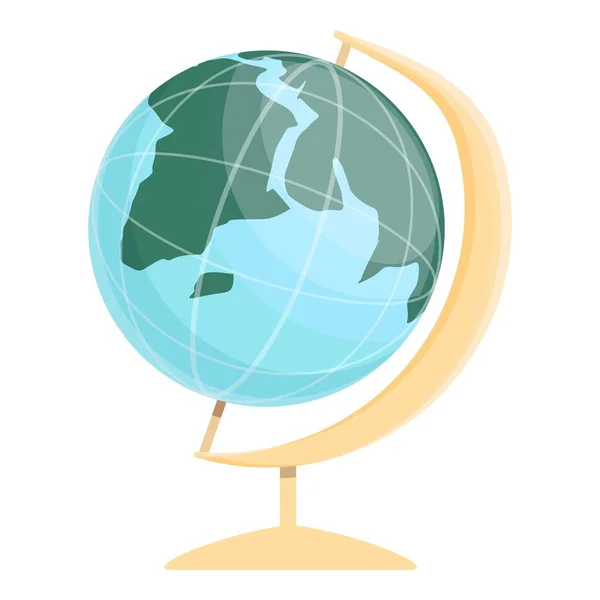 School globe icon cartoon vector. World earth — Stockvektor