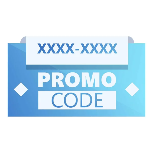 Digital promo code icon cartoon vector. Money offer — Stock vektor