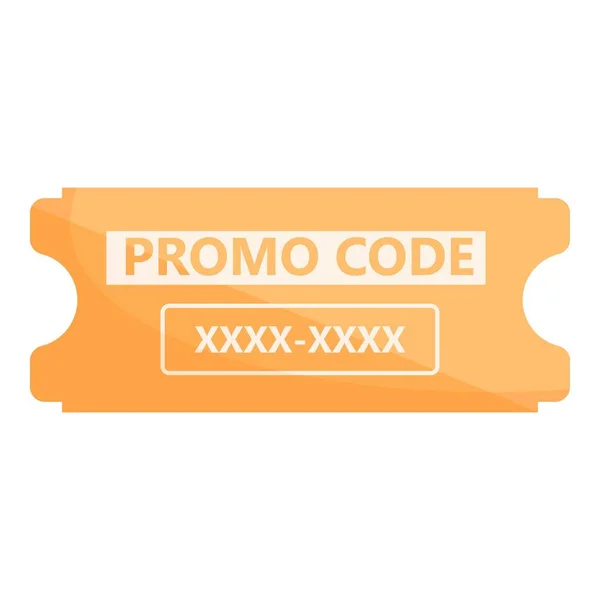 Legal promo code icon cartoon vector. Discount coupon — Stock vektor