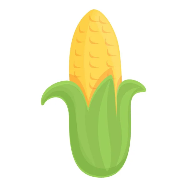 Corn icon cartoon vector. Sweet grain — Vector de stock
