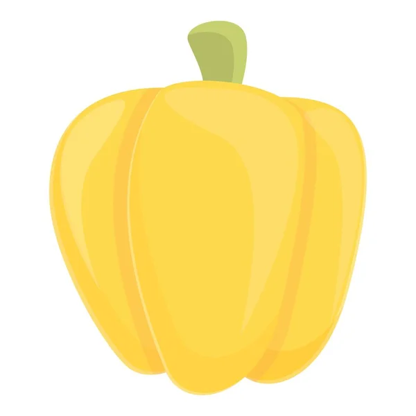 Yellow pepper icon cartoon vector. Sweet paprika — Stok Vektör