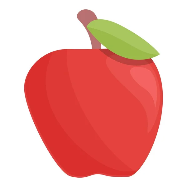 Apple icon cartoon vector. Healthy food — Stockvector