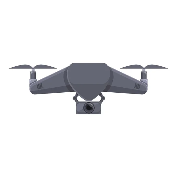 Air quadcopter icon cartoon vector. Camera drone — Stockvector