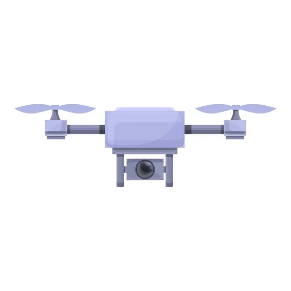 Spy drone icon cartoon vector. Aerial control — 스톡 벡터