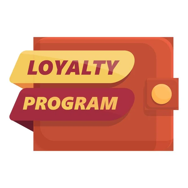Wallet loyalty program icon cartoon vector. Card gift — Stock vektor