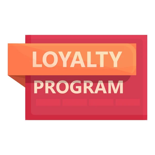 Gift loyalty program icon cartoon vector. Customer card — Stock vektor