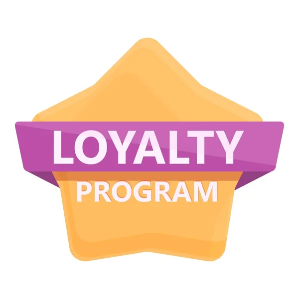 Star loyalty program icon cartoon vector. Online discount — Image vectorielle