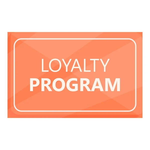 Loyalty program card icon cartoon vector. Gift client — Stock vektor