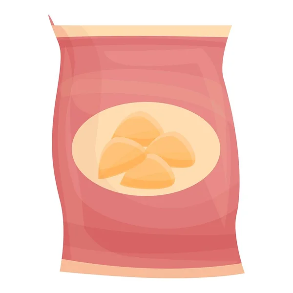 Chips icon cartoon vector. Fry food - Stok Vektor