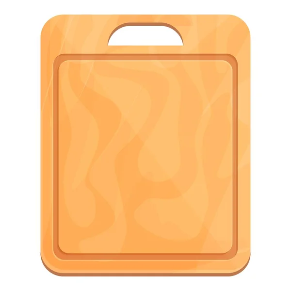 Square board icon cartoon vector. Wooden kitchen — Image vectorielle