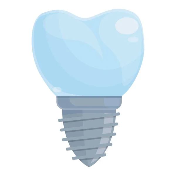 Model tooth implant icon cartoon vector. Dent care — Stok Vektör