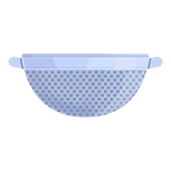 Vegetable colander icon cartoon vector. Pasta sieve — Stock Vector