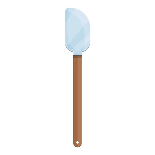 Metal spatula icon cartoon vector. Grill spoon — Stockvektor