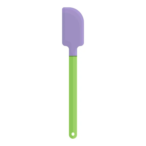 Rubber spatula icon cartoon vector. Grill spoon — стоковый вектор