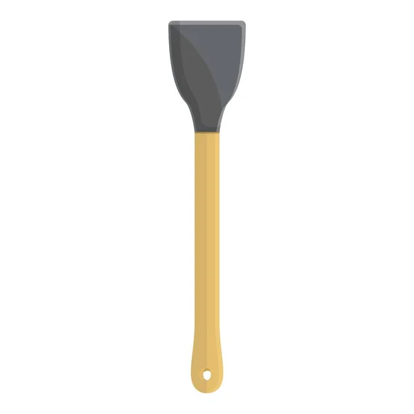 Roast spatula icon cartoon vector. Grill spoon — Stock Vector
