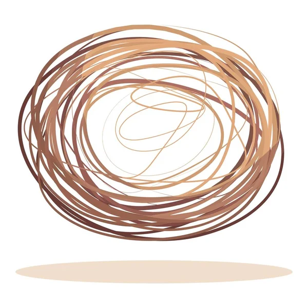 Viento tumbleweed icono vector de dibujos animados. Arbusto de bola — Archivo Imágenes Vectoriales