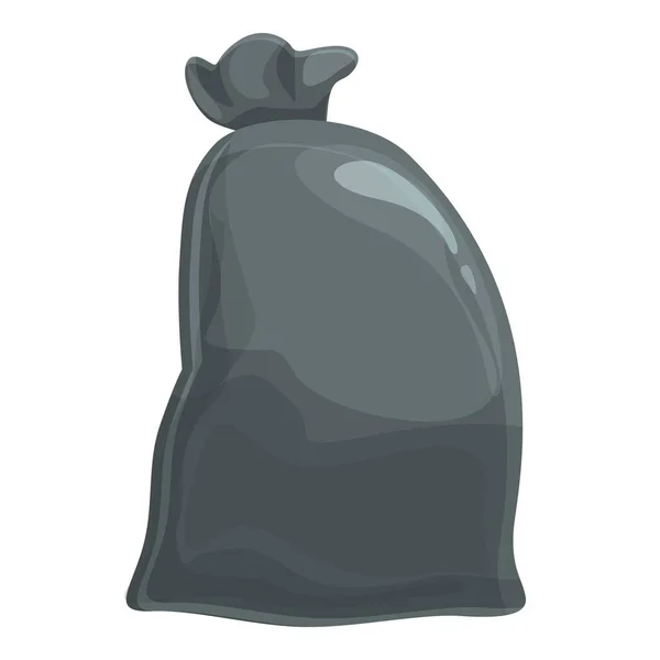 Dirt trash bag icon cartoon vector. Garbage bin — Image vectorielle