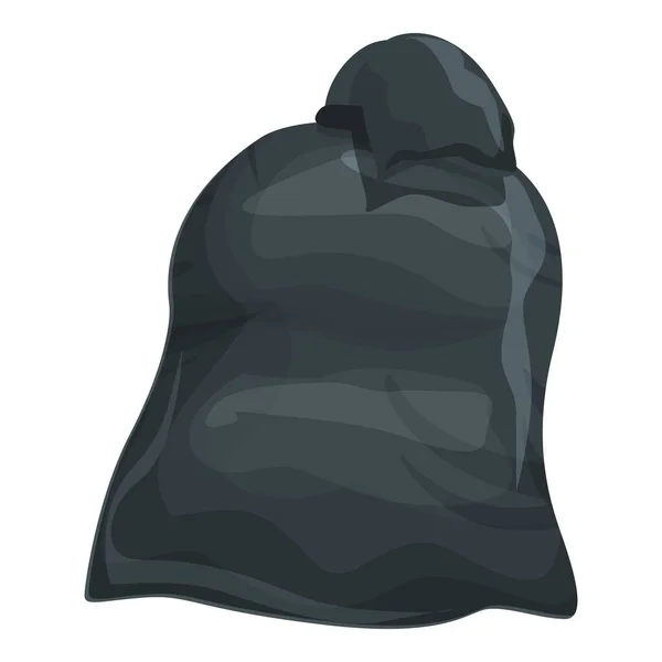 Household trash bag icon cartoon vector. Garbage sack - Stok Vektor