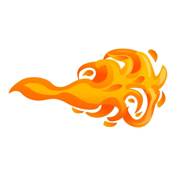 Hit gun flash icon cartoon vector. Shot fire — Stockový vektor