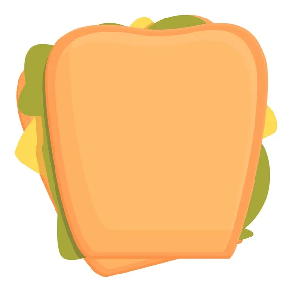 Sandwich icon cartoon vector. Cheese burger — ストックベクタ