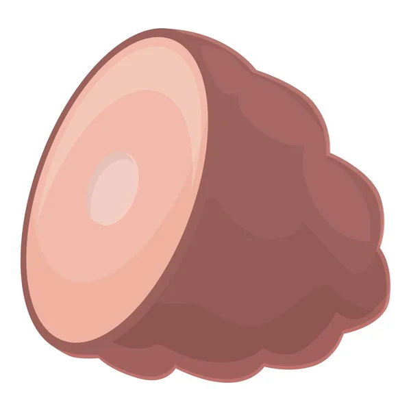 Smoked ham icon cartoon vector. Pork filet — стоковый вектор