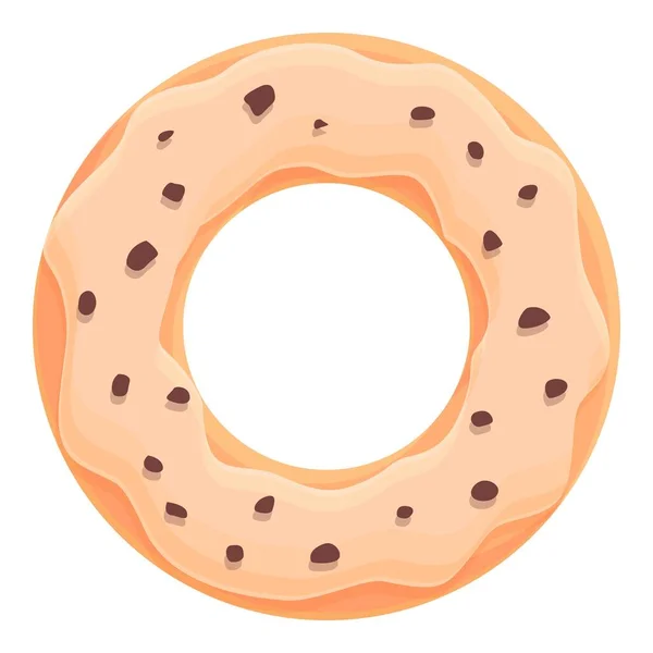 Donut icon cartoon vector. Sweet dessert — 图库矢量图片