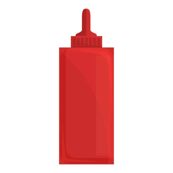 Ketchup bottle icon cartoon vector. Sauce tomato — Stockový vektor