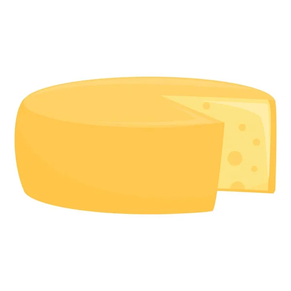 Milk cheese icon cartoon vector. Cream product — 스톡 벡터