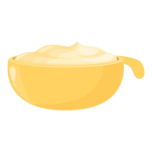 Milk cream icon cartoon vector. Shop product — Stok Vektör