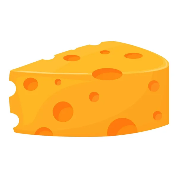 Cheese icon cartoon vector. Shop product — 스톡 벡터