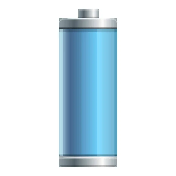 Battery icon cartoon vector. Energy recharge — 스톡 벡터
