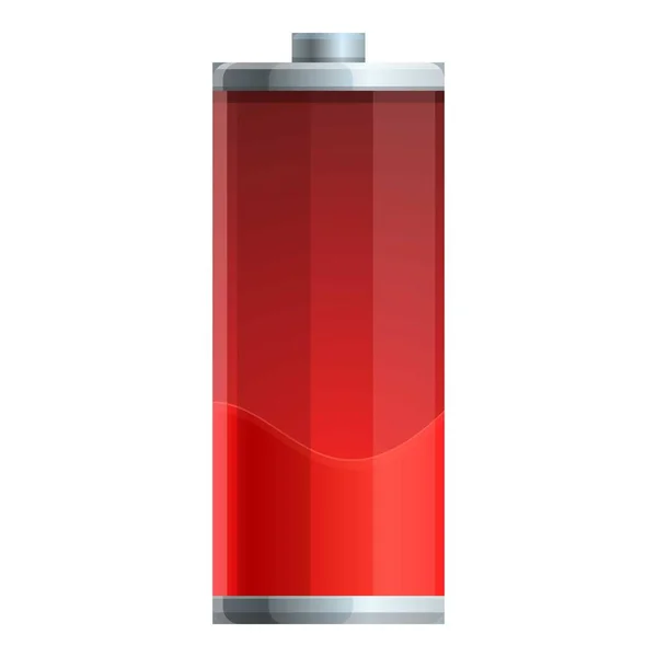 Empty battery icon cartoon vector. Charger energy — Vetor de Stock