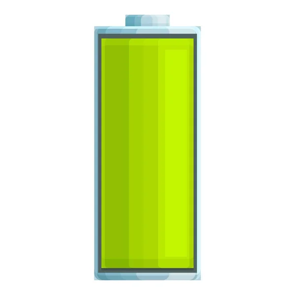 Accumulator battery icon cartoon vector. Energy charge — 图库矢量图片