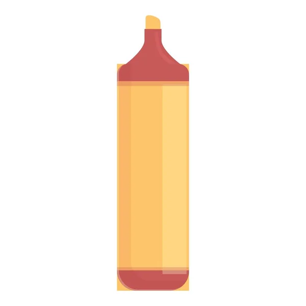 School marker icon cartoon vector. Back pencil — Image vectorielle