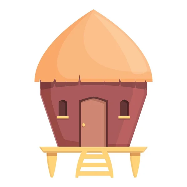 Holiday bungalow icon cartoon vector. Beach house — Vettoriale Stock