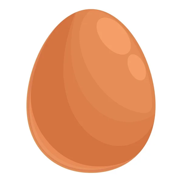 Huevo de zinc icono vector de dibujos animados. Alimentos zn — Vector de stock