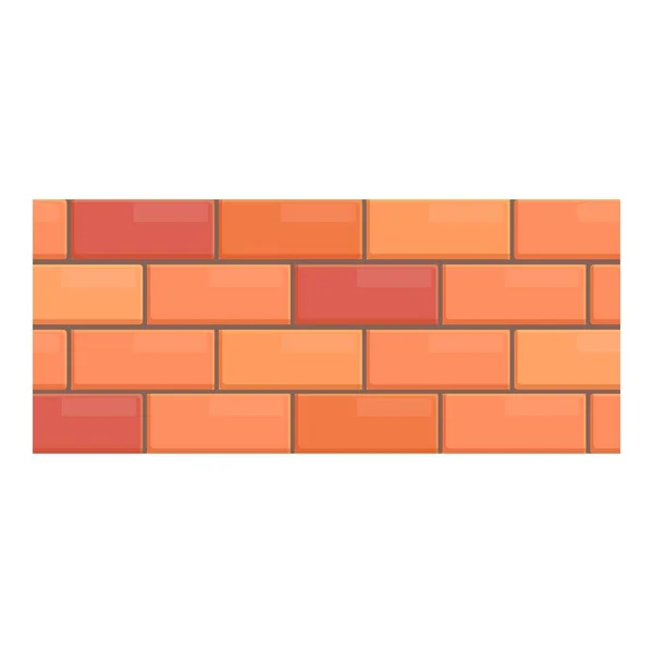 Brick wall icon cartoon vector. Cement construction — Stockvektor