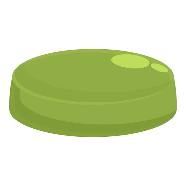 Spirulina tablet icon cartoon vector. Alga plant - Stok Vektor