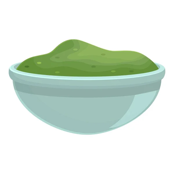 Spirulina salad icon cartoon vector. Alga plant — стоковый вектор