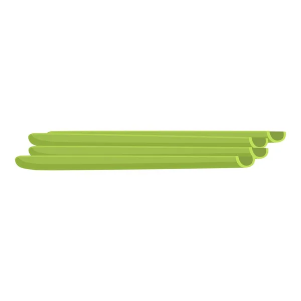 Spirulina sticks icon cartoon vector. Alga plant — Stock vektor