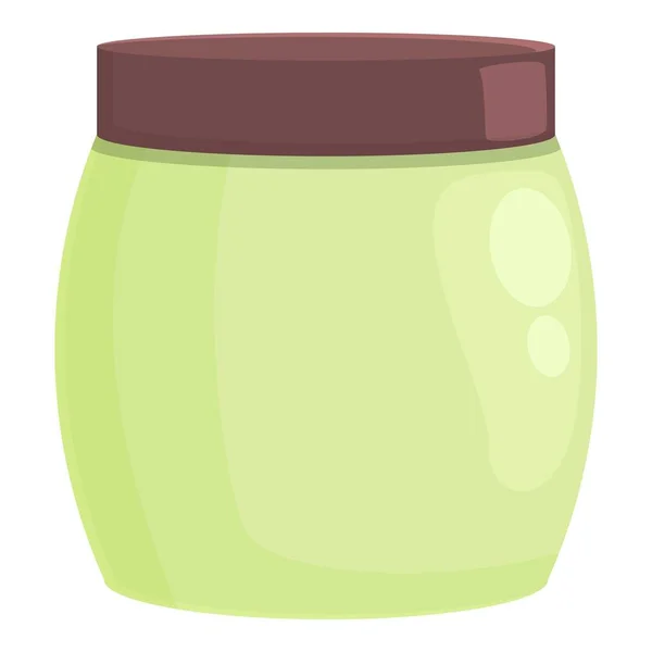 Algae food jar icon cartoon vector. Alga plant - Stok Vektor