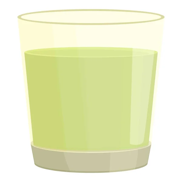Spirulina cocktail icon cartoon vector. Alga plant — Vetor de Stock