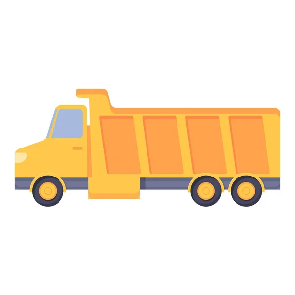 Truck icon cartoon vector. Construction industry — стоковый вектор