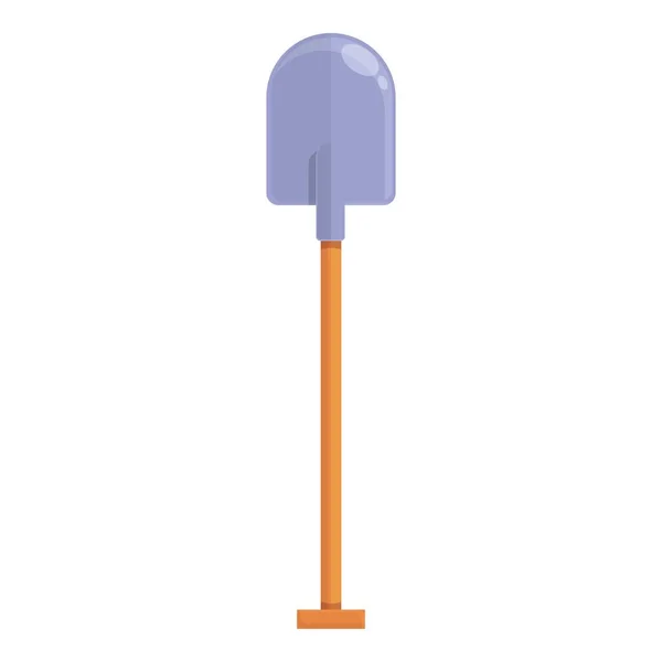 Hand shovel icon cartoon vector. Man construction — Stock Vector