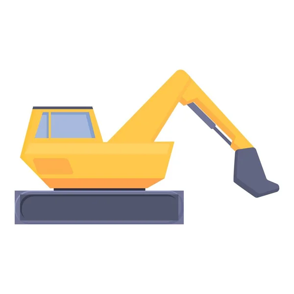 Big load excavator icon cartoon vector. Mine truck — Vetor de Stock