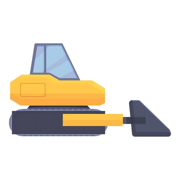 Excavator icon cartoon vector. Industry construction — ストックベクタ